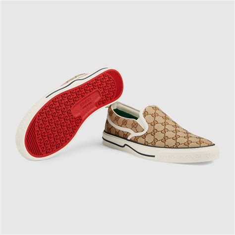 gucci canvas shoes men